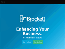 Tablet Screenshot of brockettcreative.com